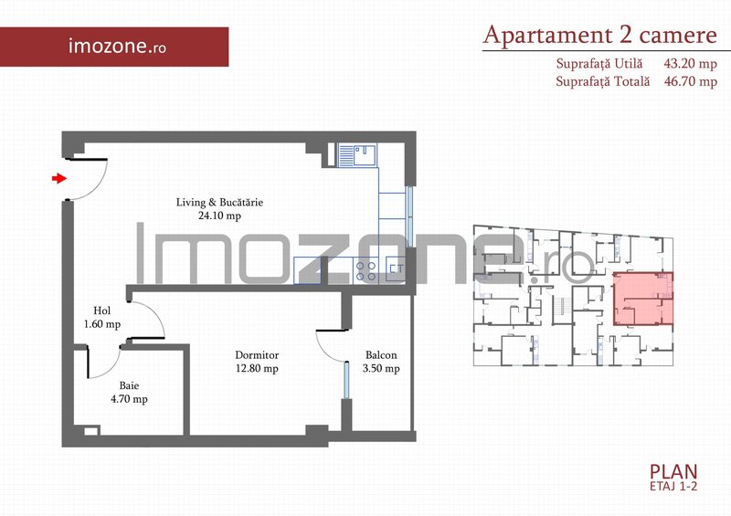 Metrou Pacii 10 min., str. Margelelor, ap. 2 cam. 46 mp, etaj 1 din 4, comision 0%